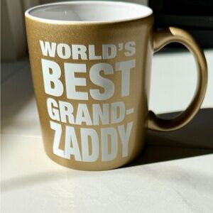 Gold World's Best Grand-Zaddy Mug Hot Sexy Grandpa Gift Gag Funny